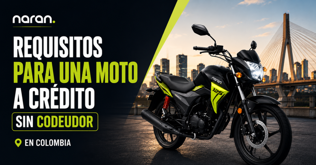 Moto a crédito sin codeudor en Colombia para trabajar en domicilios