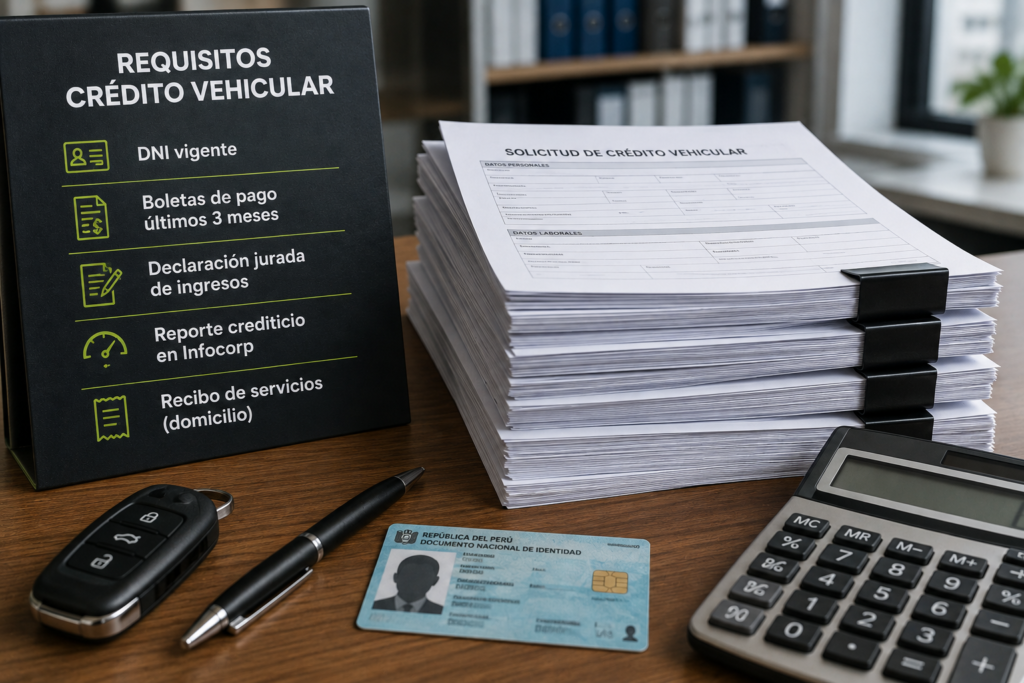Requisitos de un crédito vehicular en Perú frente al alquiler con opción a compra