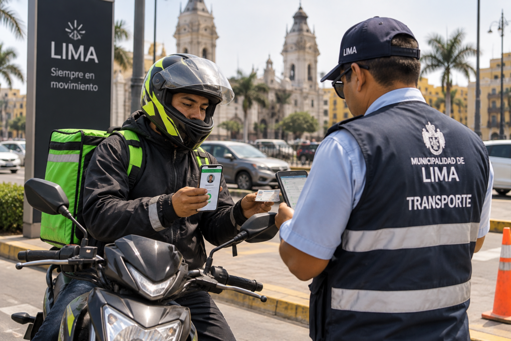 Repartidor identificado y registrado en Lima