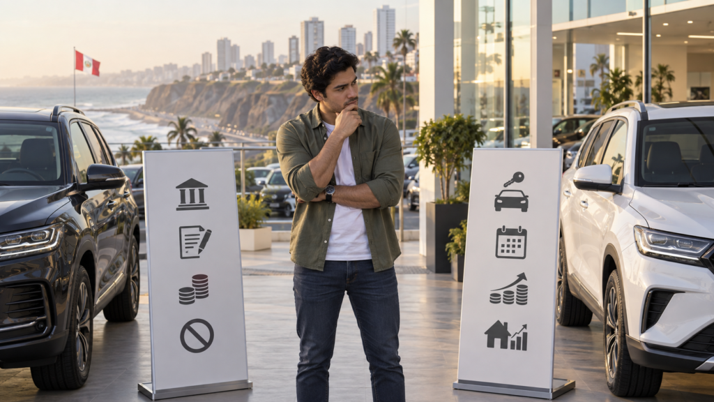 Diferencia entre leasing tradicional y alquiler con opción de compra en Perú
