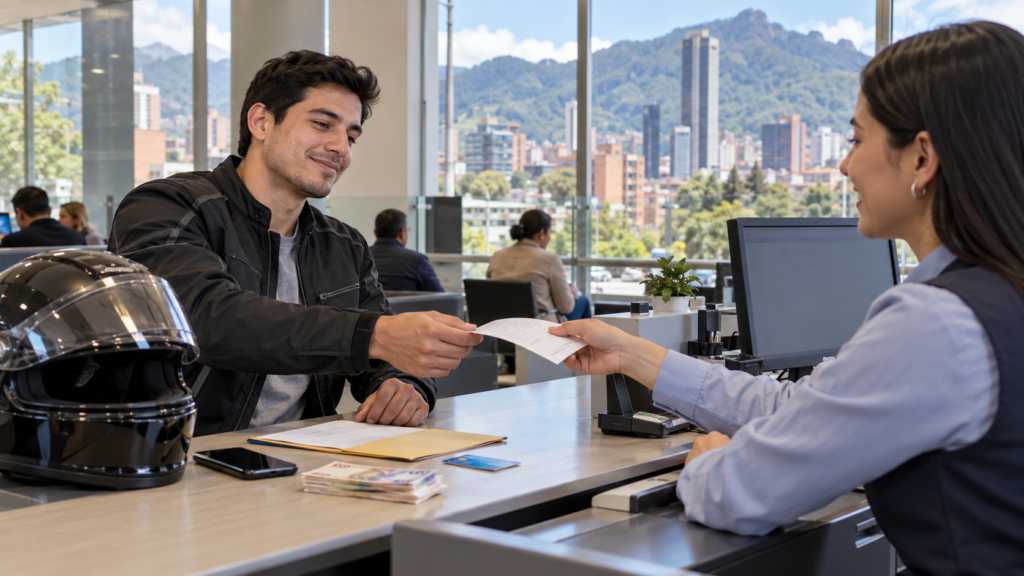 Descuento por pronto pago de comparendos para motos en Bogotá