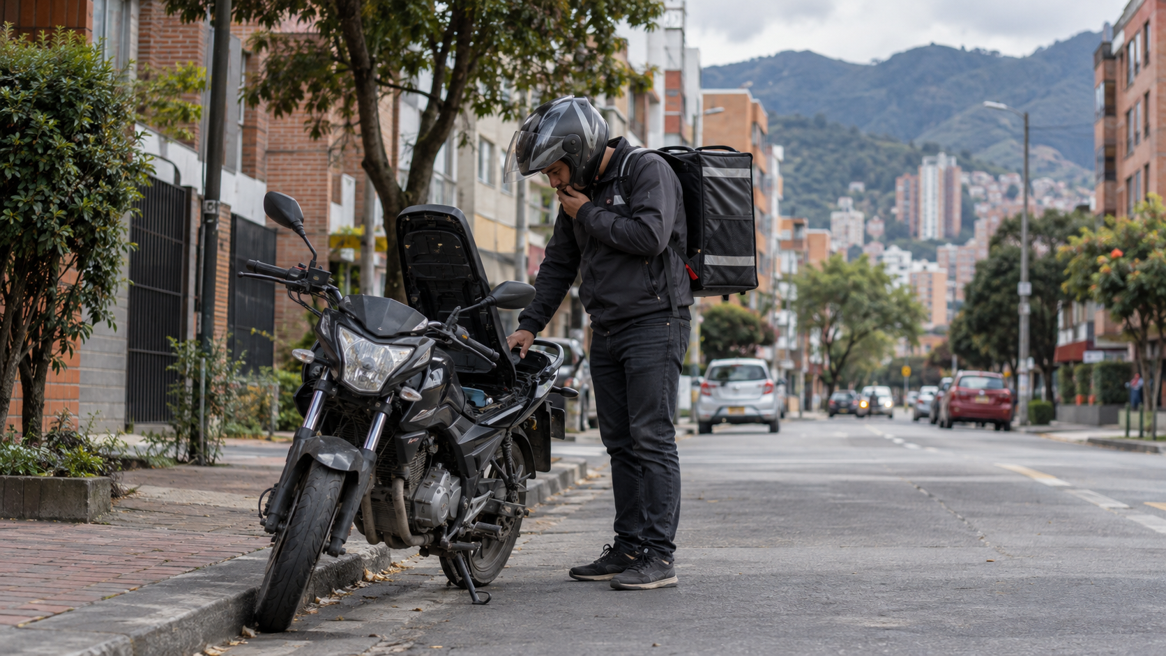 Qué hacer si se te daña la moto en pleno domicilio