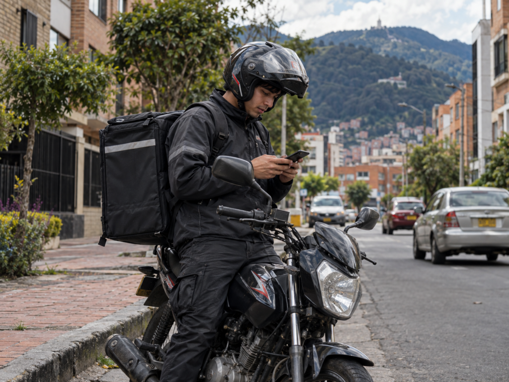 Domiciliario escribiendo al soporte de la app tras una varada