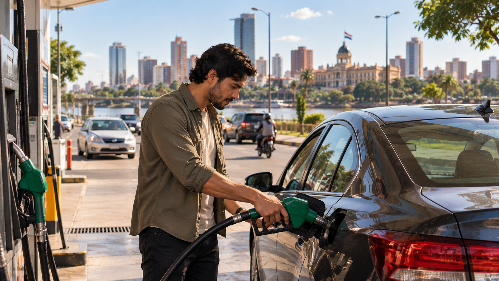 Cuánto gastás en combustible y mantenimiento trabajando en apps en Asunción